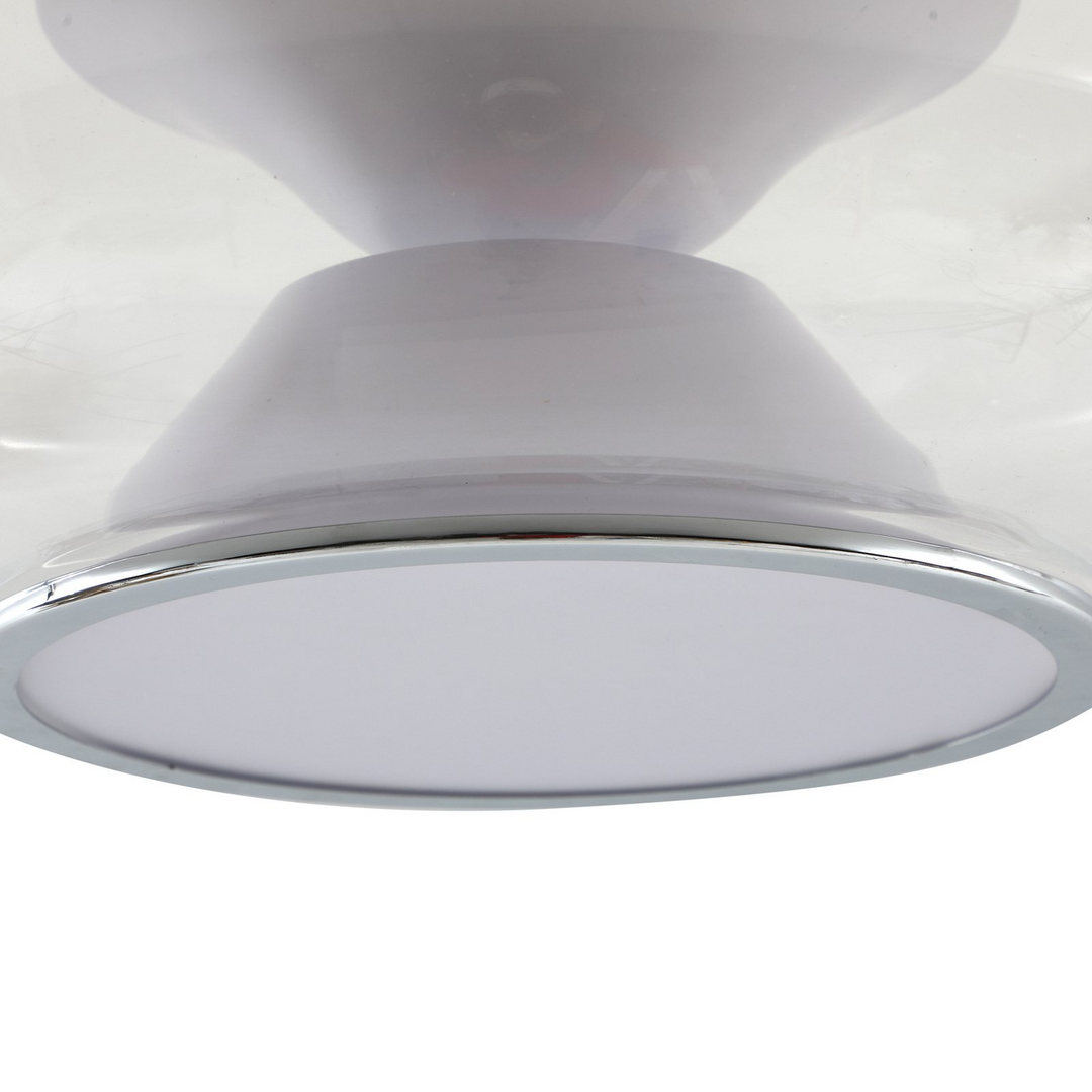 Lucande Led Deckenleuchte Orasa Glas Weiß/Klar ø 43 Cm Deckenlampe Lampe Leuchte B-Ware