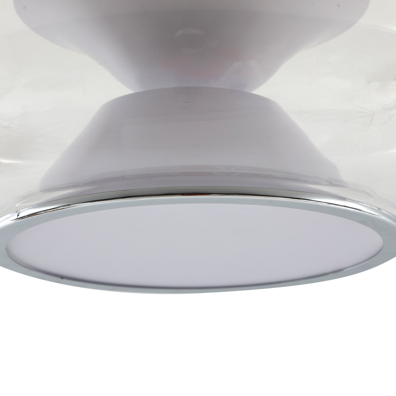 B-Ware Lucande Led Deckenleuchte Orasa Glas Weiß/Klar ø 43 Cm Deckenlampe Lampe Leuchte