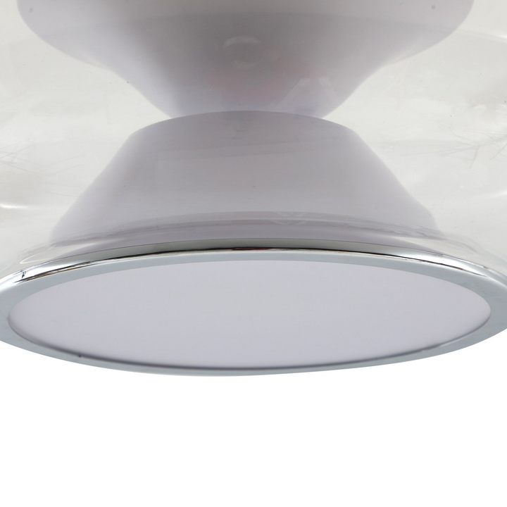 Lucande Led Deckenleuchte Orasa Glas Weiß/Klar ø 43 Cm Deckenlampe Lampe Leuchte B-Ware