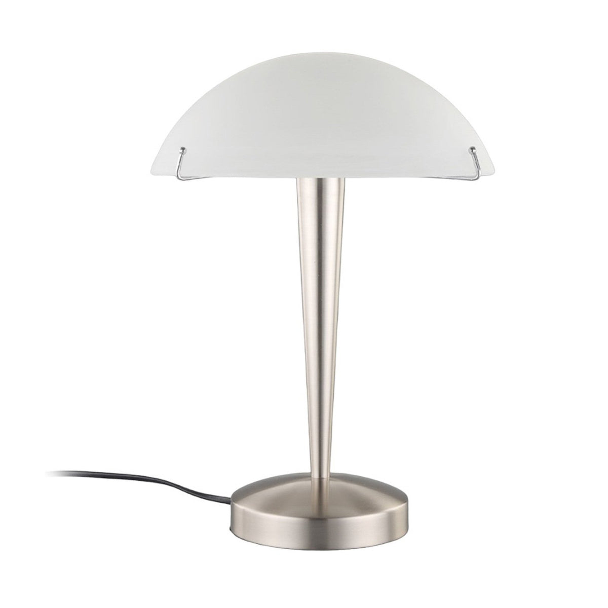 Lindby Tischlampe Viola mit Touchschalter nickel matt Schreibtischleuchte E14 - 4251096516838