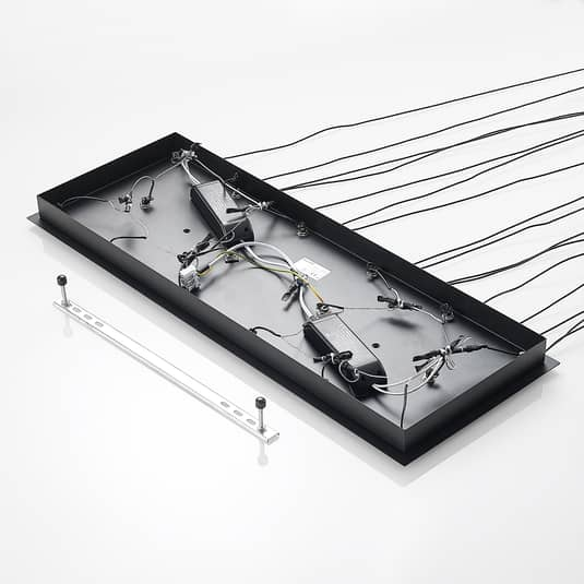 B-Ware Lucande Stoika Led Pendelleuchte Pendelleuchte Lampe Leuchte 16 Flammig Eckig