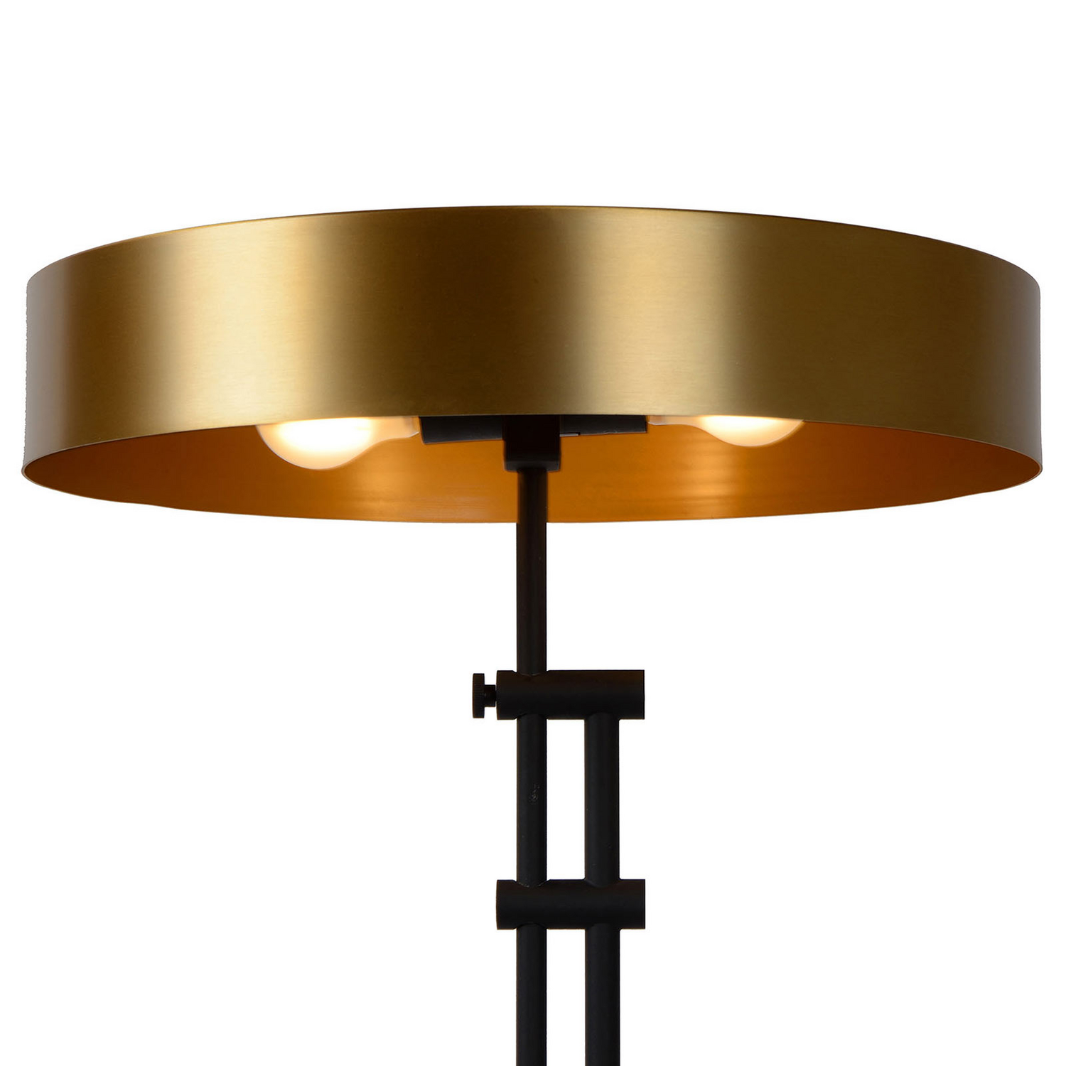 Lucide Stehleuchte Giada Mit Flachem Schirm In Gold Stehlampe Lampe Leuchte S944 B-Ware - 5411212302571