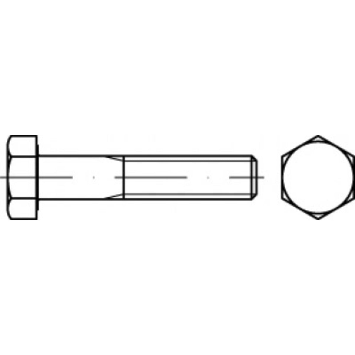 TOOLCRAFT Sechskantschraube 83931 Schraube Stahl Außensechskant 76 mm 250 STÜCK - 4053199852178