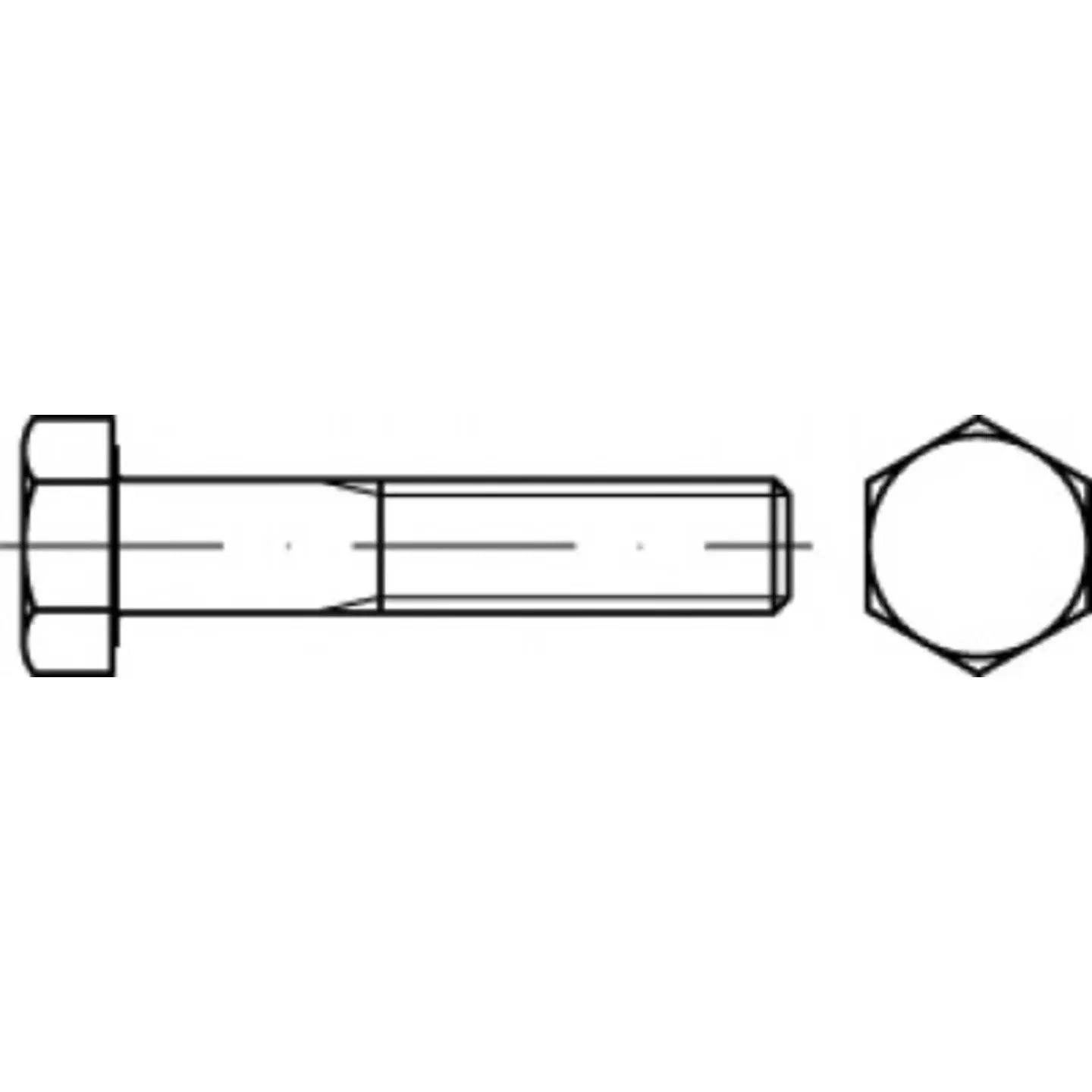 B-Ware Toolcraft Sechskantschraube 83931 Schraube Stahl Außensechskant 76 Mm 250 Stück - 4053199852178