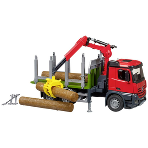 B-Ware Bruder Lkw Modell Mercedes Benz Arocs Holztransporter Mit Greifarm Fertigmodell