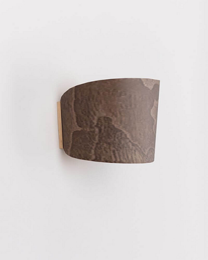 Applique murale Almut 1411 de qualité B, cylindrique, en bois de noyer, culot E27, lampe murale, éclairage, lampe de couloir