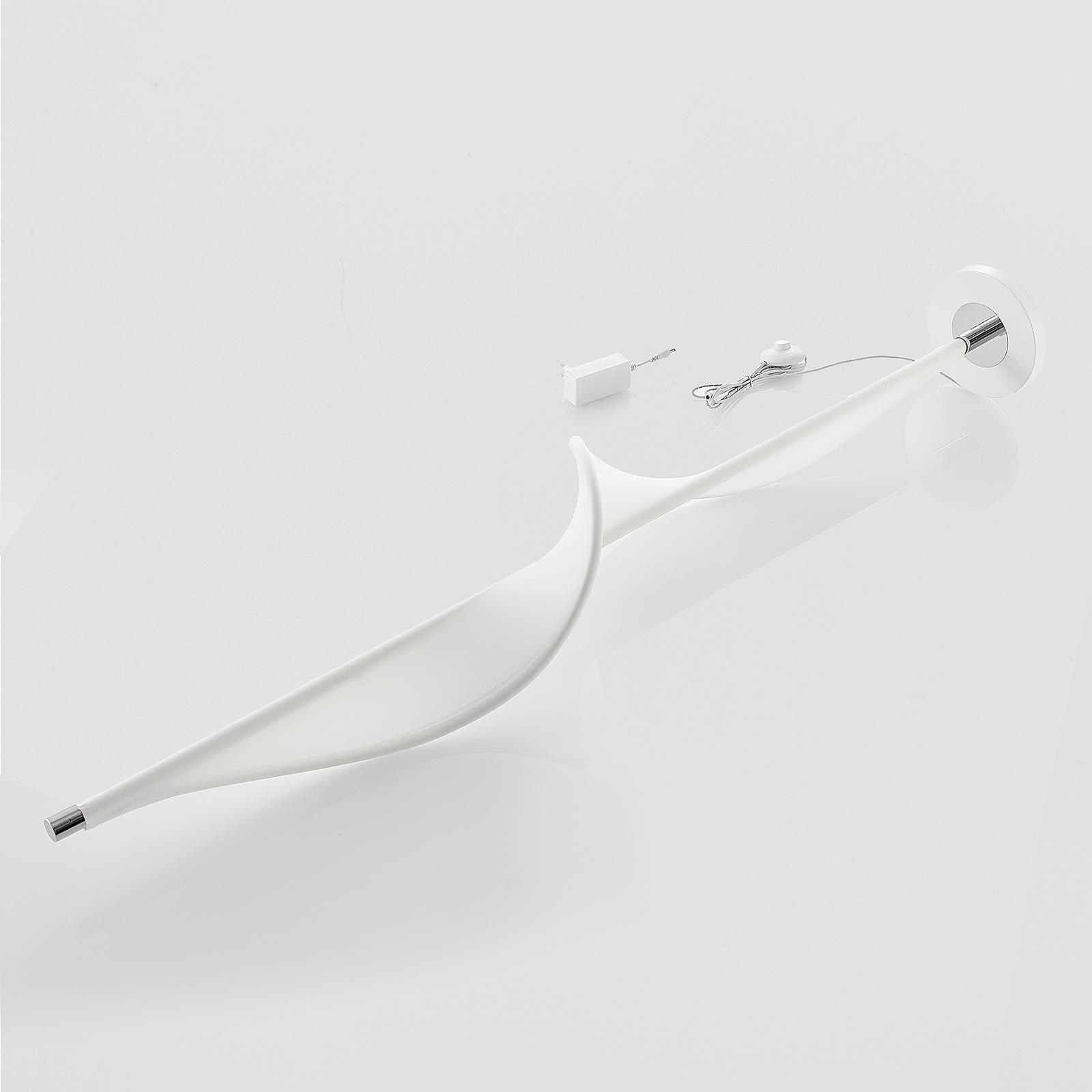 Lucande Stehlampe Stehleuchte Edano LED Textil weiß dimmbar Lampenschirm - 4251096584820
