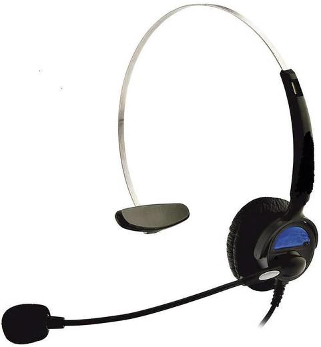 Basetech KJ-97 Telefon-Headset RJ10-Buchse schnurgebunden Mono On Ear Schwarz