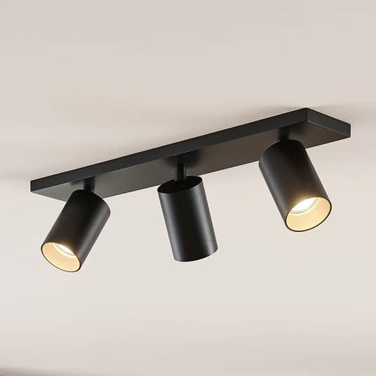 Suspension Arcchio Brinja, spot noir et or