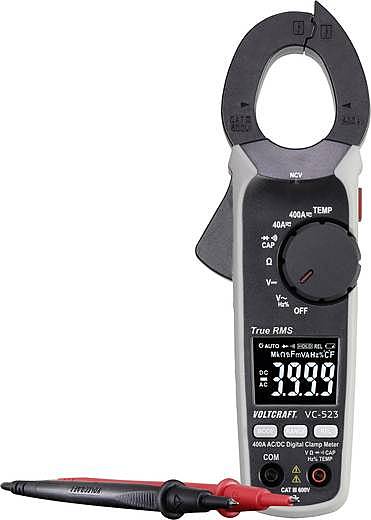 VOLTCRAFT VC-523 Stromzange ZangenMultimeter Zangenmessgerät digital CATIII 6330