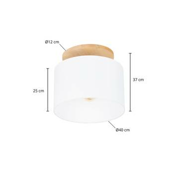 Lindby Chava Deckenleuchte Deckenlampe Deckenlicht Leuchte Lampe Licht weiß Holz