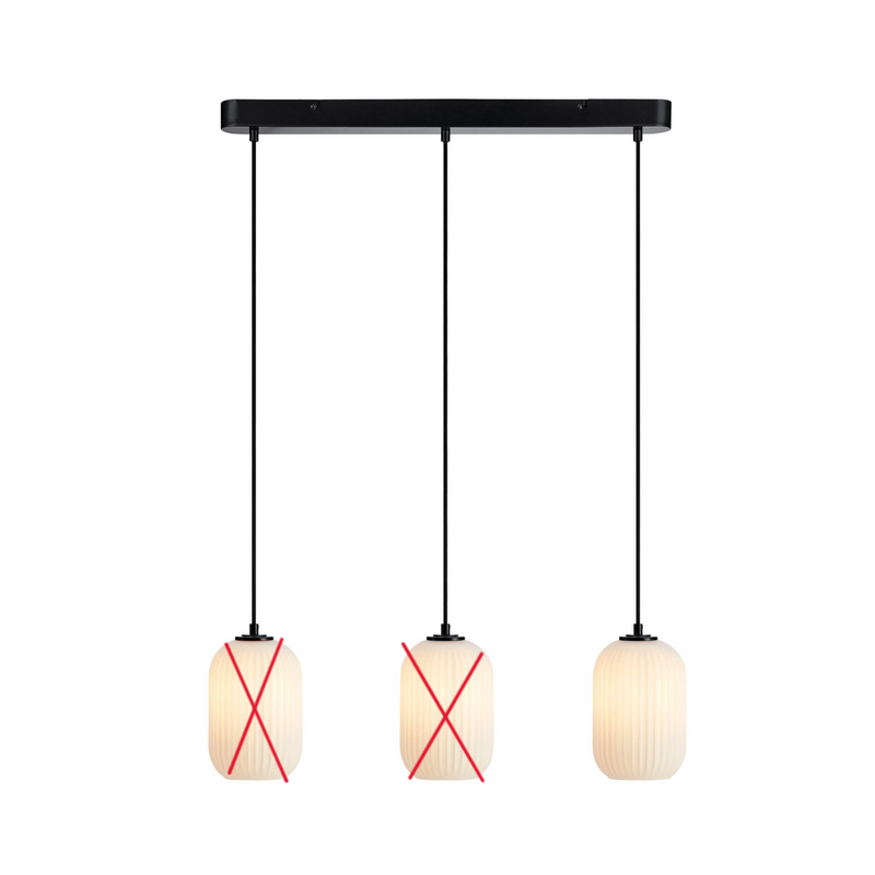 B-Ware Markslöjd Pendellampe Cava 3 Flg Stahl Glas Deckenlampe Lampe Siehe Text/Foto - 7330024609099