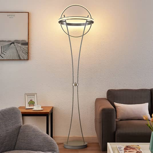 Lindby Berkay Led Stehleuchte Stehlampe Wohnzimmerlampe Leuchte Lampe Ip20 556 B-Ware - 4251096594218