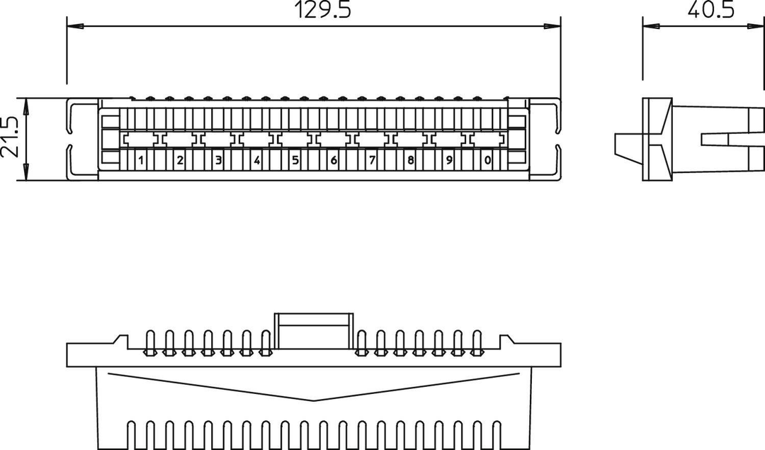 Obo Bettermann 5084008 Anschlussleiste Lsa A Lei 10 Doppeladern Steckverbinder B-Ware - 4012195525134