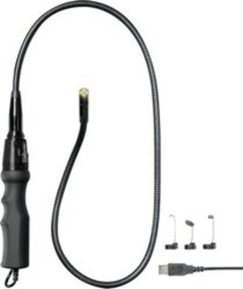 B-Ware VOLTCRAFT USB-Endoskop BS-17+ Ø: 8mm Länge 93cm Bild Video LED Beleuchtung
