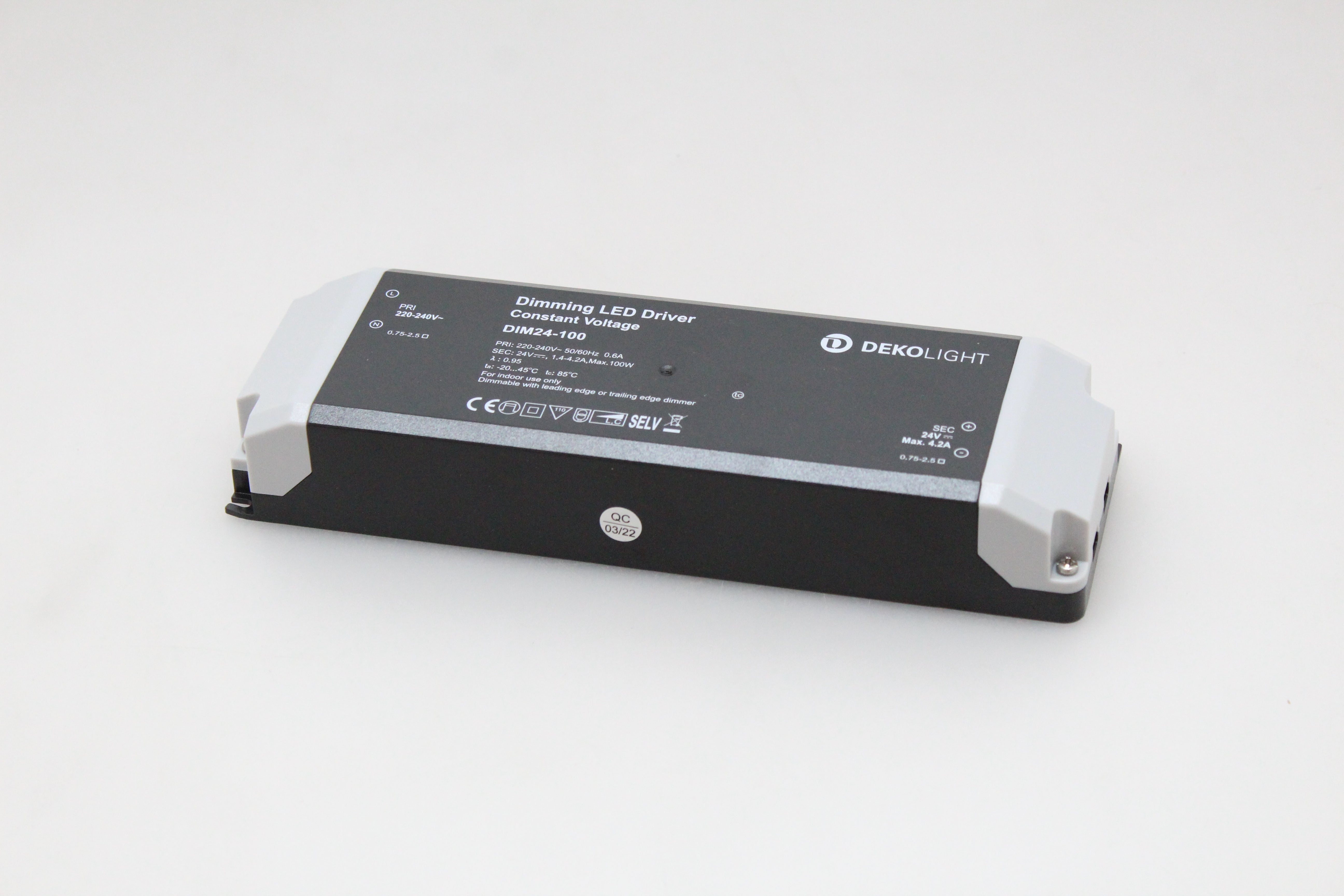 Deko Light BASIC, DIM, CV, 24V 34-100W LED-Treiber 100 W 1420 - 4165 mA 24 V - 4042943170910