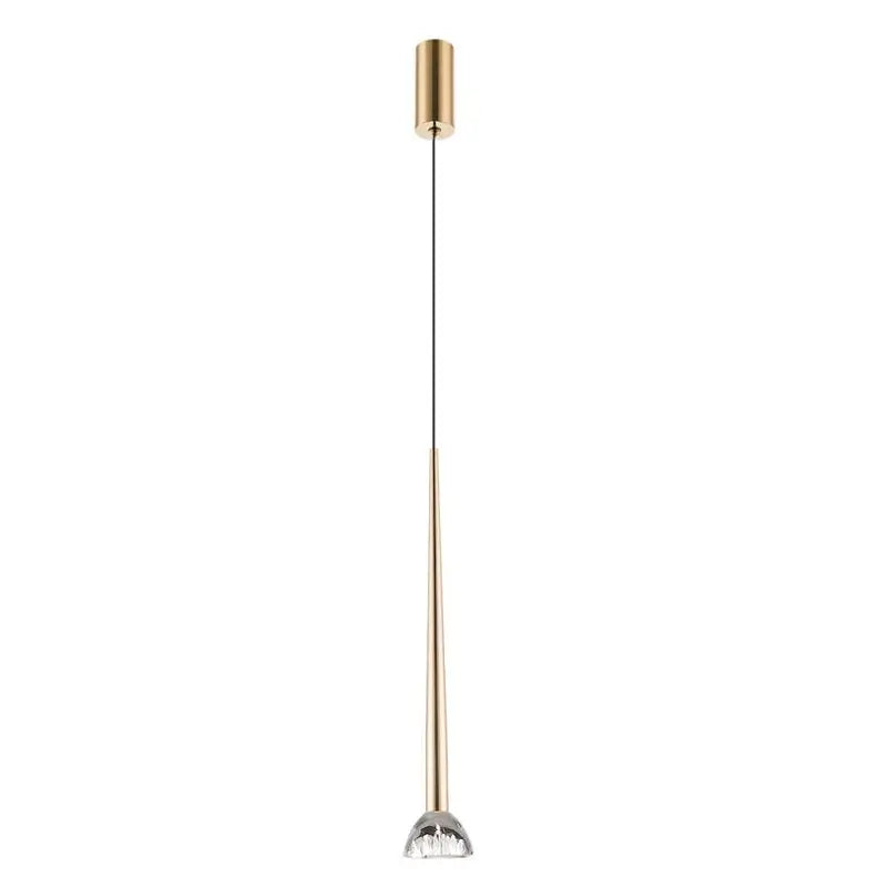 B-Ware Viokef Pendelleuchte Hängeleuchte Rina Transparent Gold Led Modul Leuchte - 5201769152954