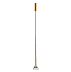 B-Ware Viokef Pendelleuchte Hängeleuchte Rina Transparent Gold Led Modul Leuchte