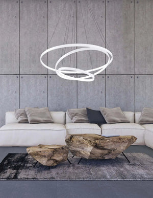 B-Ware Nova Luce Pendelleuchte Hängeleuchte Dea Led Weiß Warmweiß Esszimmer Wohnzimmer
