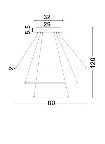 B-Ware Nova Luce Pendelleuchte Hängeleuchte Dea Led Weiß Warmweiß Esszimmer Wohnzimmer - 5212017408594