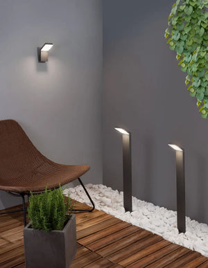 B-Ware Nova Luce Wegeleuchte Wegelampe Led Park Grau Ip54 Aluminium Acryl Siehe Text