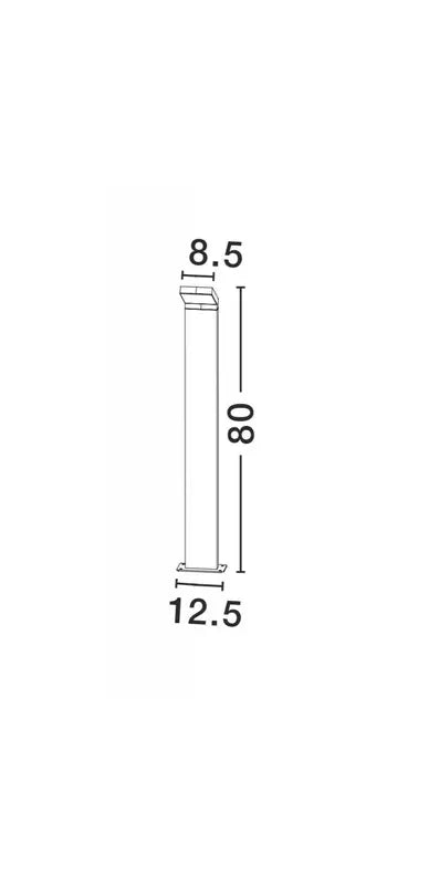 B-Ware Nova Luce Wegeleuchte Wegelampe Led Park Grau Ip54 Aluminium Acryl Siehe Text - 5212017409195
