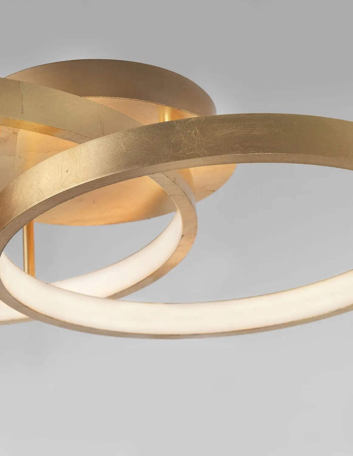 B-Ware Nova Luce Deckenleuchte Deckenlampe Led Blattgold Warmweiss Leon Wohnzimmer - 5212017411297