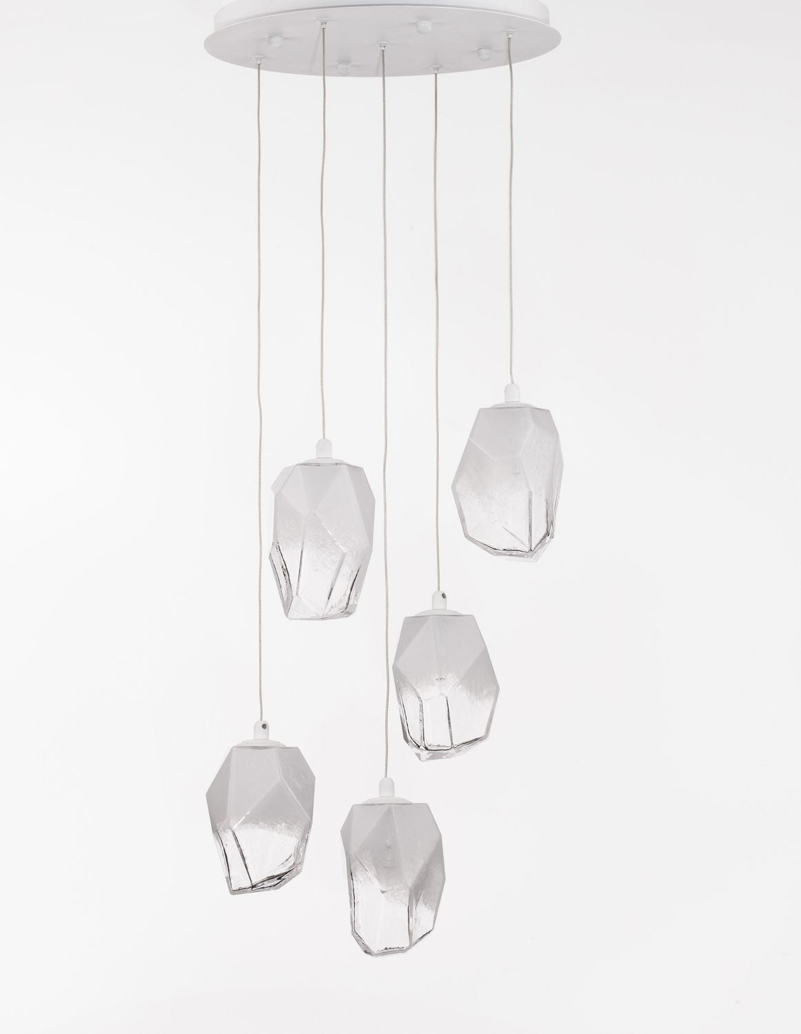 Nova Luce Pendelleuchte Hängeleuchte ICE G9 Weiß Lampe Deckenleuchte 5-fach - 5212017425126