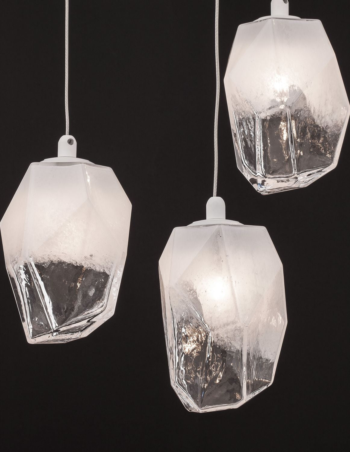 Nova Luce Pendelleuchte Hängeleuchte ICE G9 Weiß Lampe Deckenleuchte 5-fach - 5212017425126