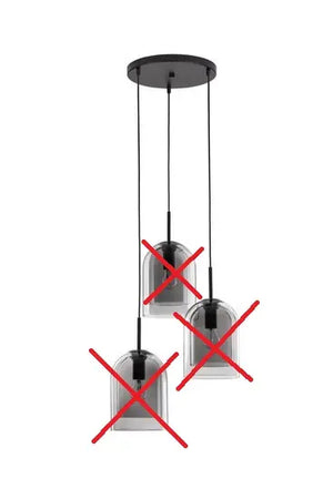 B-Ware Nova Luce Pendelleuchte Hängeleuchte Velor E27 Schwarz Dimmbar Siehe Text/Foto