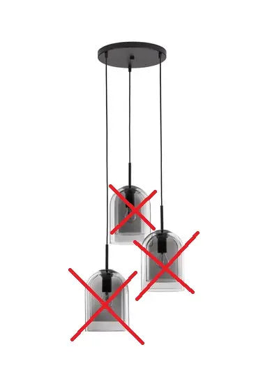 B-Ware Nova Luce Pendelleuchte Hängeleuchte Velor E27 Schwarz Dimmbar Siehe Text/Foto - 5212017431189