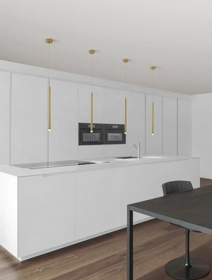 B-Ware Nova Luce Pendelleuchte Hängeleuchte Trimle Led Gold Warmweiß Lampe 1 Flammig