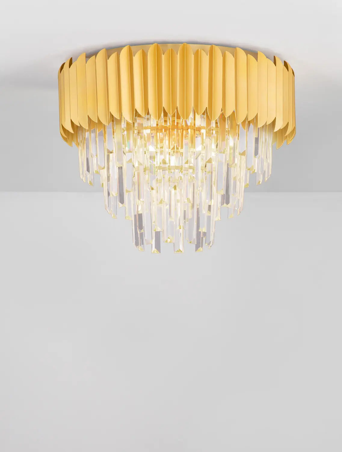 B-Ware Nova Luce Deckenleuchte Deckenlampe Magnolia Gold E14 6 Fach Dimmbar Kristall - 5212017434944