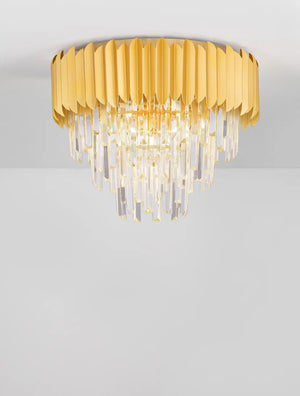 B-Ware Nova Luce Deckenleuchte Deckenlampe Magnolia Gold E14 6 Fach Dimmbar Kristall