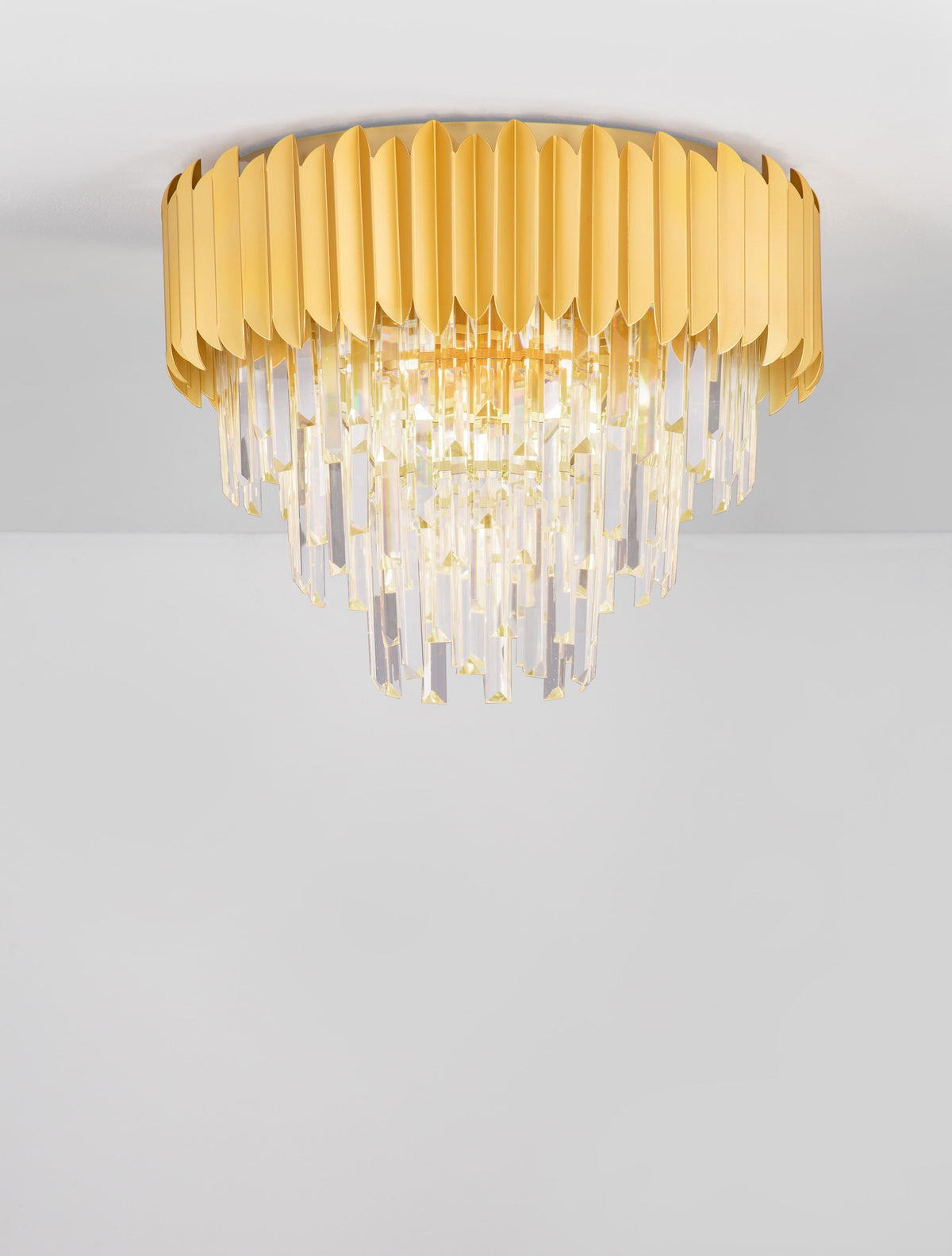Nova Luce Deckenleuchte Deckenlampe MAGNOLIA Gold E14 6-fach dimmbar Kristall - 5212017434944