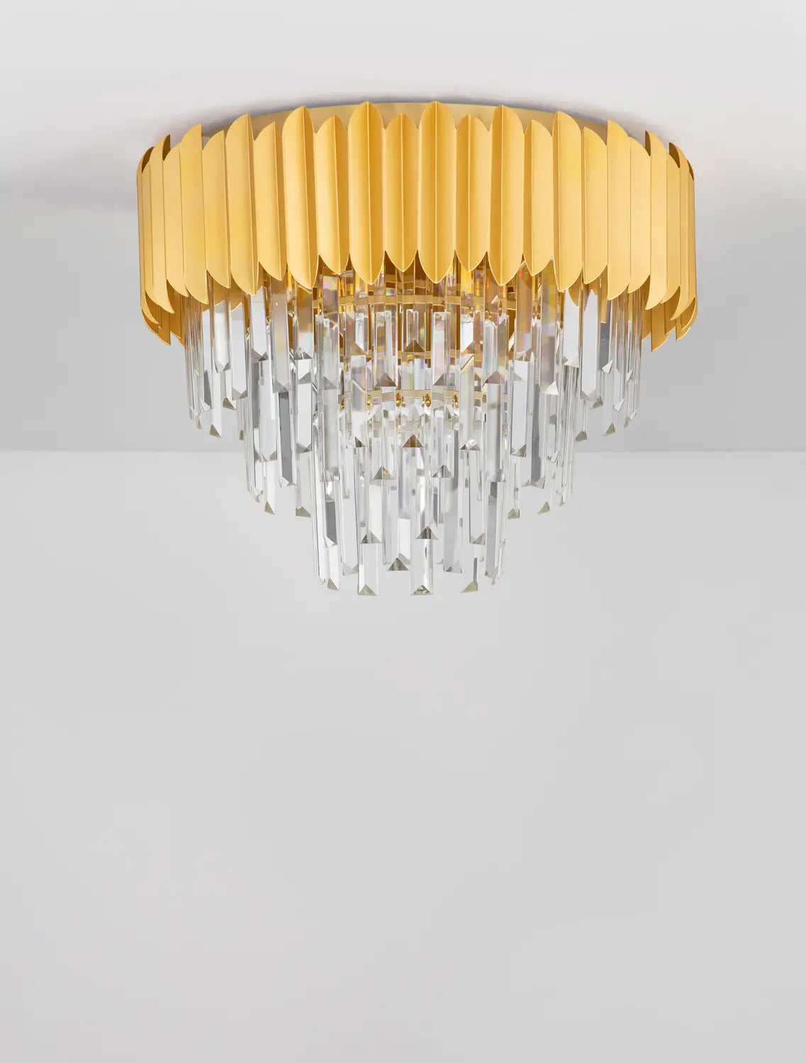B-Ware Nova Luce Deckenleuchte Deckenlampe Magnolia Gold E14 6 Fach Dimmbar Kristall - 5212017434944
