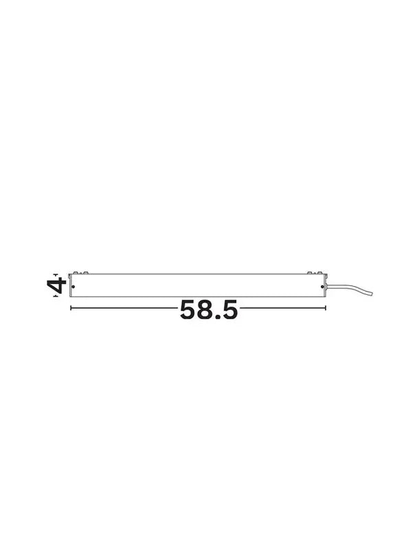 B-Ware Nova Luce Shallow Led Netzteil Treiber Triac Controller Weiß Schienensystem 250 W - 5212017458681