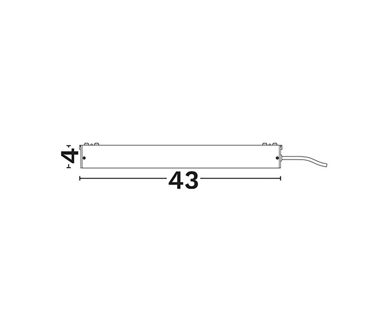 B-Ware Nova Luce Trafo Transformator Shallow Schwarz Kunststoff 43 Cm Ein Aus 250 W - 5212017458728