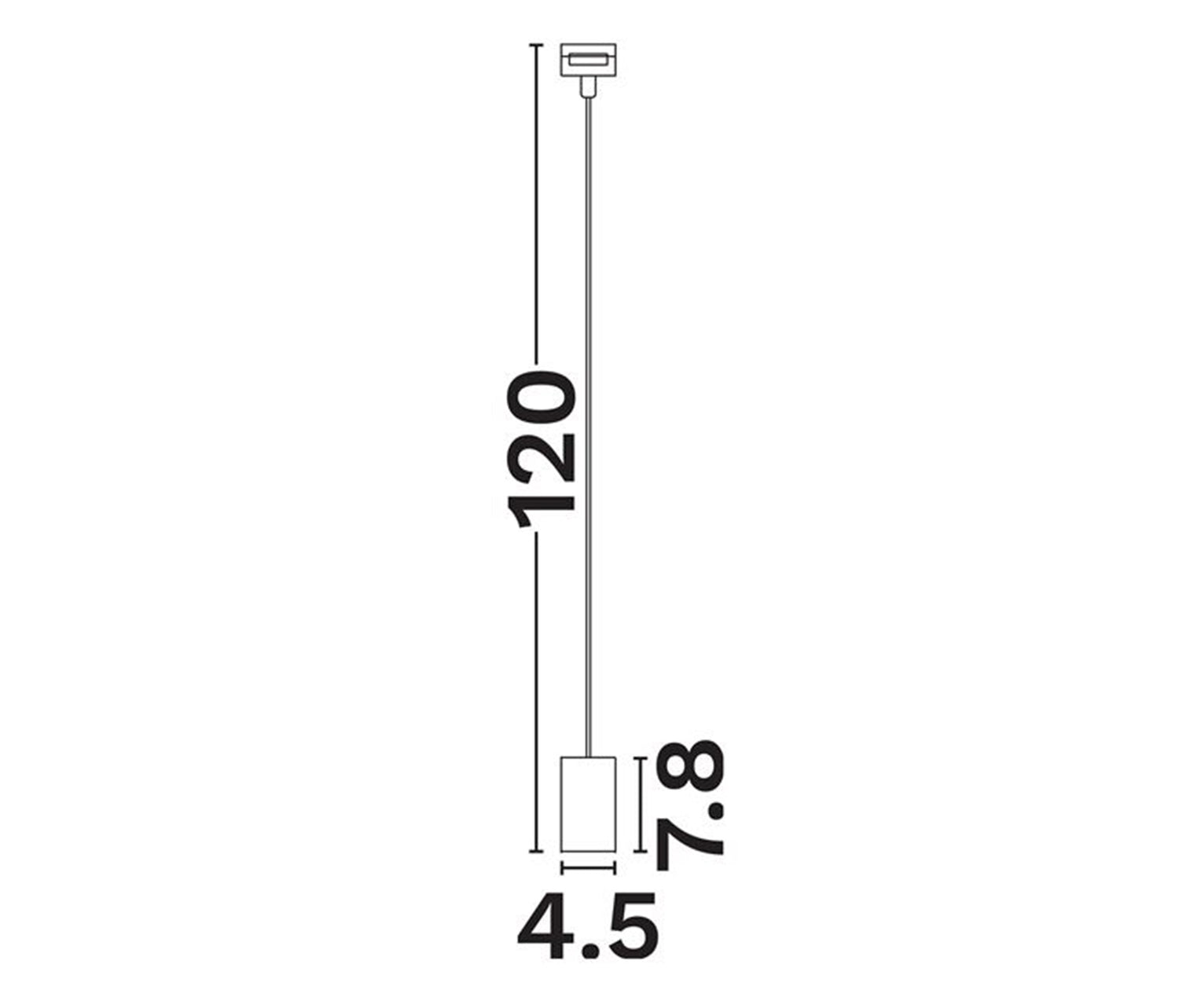 B-Ware Nova Luce Schienensystem Pendelleuchte Hängelampe Up Rail Led Schwarz Metall - 5212017459060