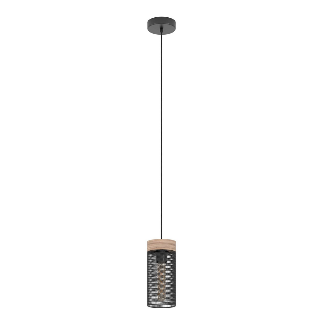 Eglo Hängeleuchte Kilnsdale ø 11 Cm Schwarz Braun Stahl Deckenlampe Lampe Spot B-Ware - 9002759438333