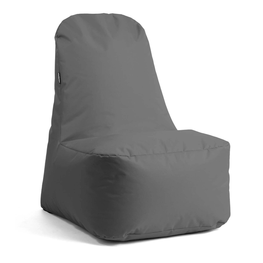 Mokebo Sitzsack Sessel 'Der Däumchendreher' Relaxsessel Pouf Sitzhocker Grau