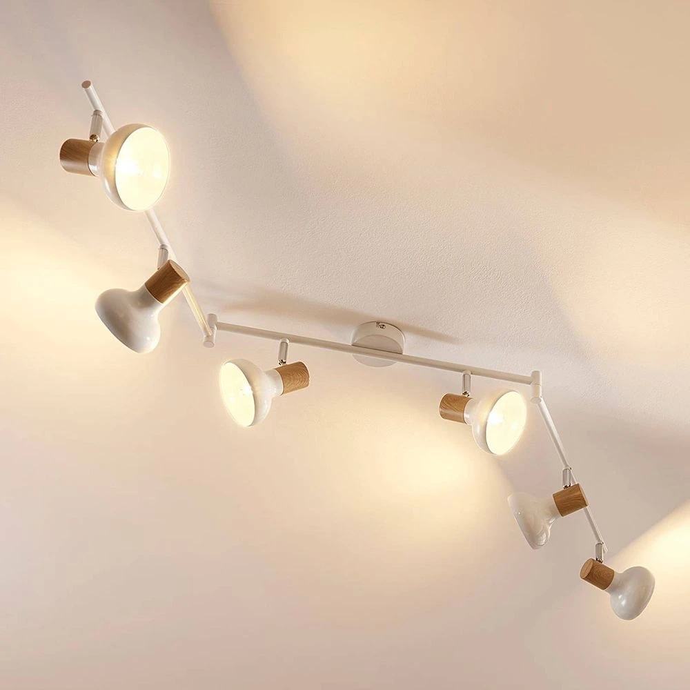Plafonnier Lindby, spot encastré, lampe de salon, 6 x E14, produit de seconde main