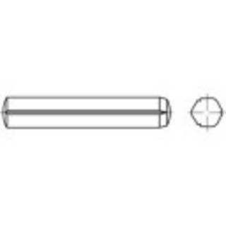 TOOLCRAFT Zylinderkerbstift Kerbstift Kegelkerbstift 8 mm x 32 mm Stahl 100 St.