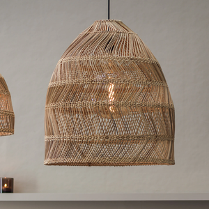 PR Home Maja suspension, plafonnier, lampe en rotin naturel Ø 45 cm IP44