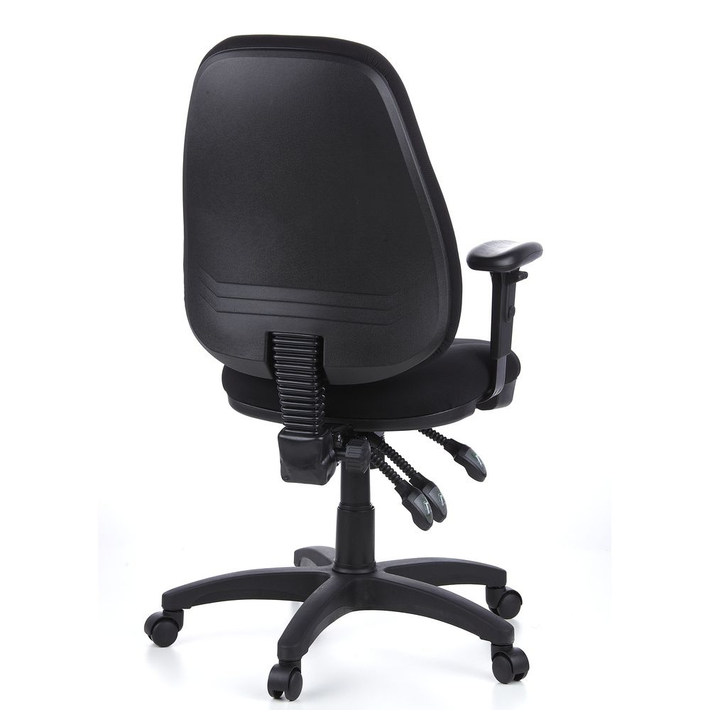 hjh OFFICE Bürostuhl Drehstuhl Chefsessel Computerstuhl ZENIT PRO Stoff schwarz - 4260182550427