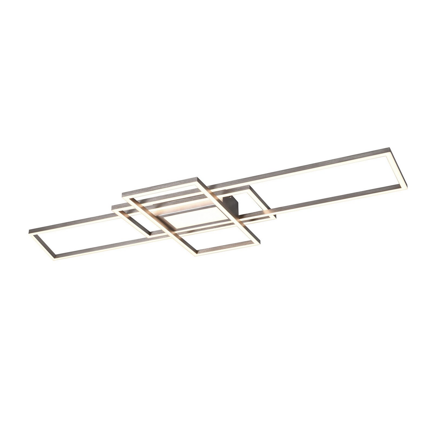 B-Ware Trio Cct Led Deckenlampe Irvine Deckenlampe Lampe Nickel 105 X 6,5 X 42 Cm53