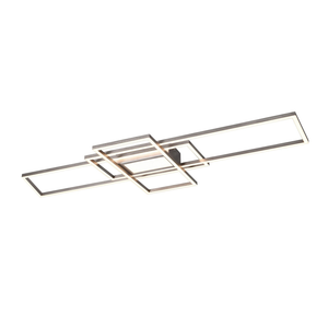 B-Ware Trio Cct Led Deckenlampe Irvine Deckenlampe Lampe Nickel 105 X 6,5 X 42 Cm53