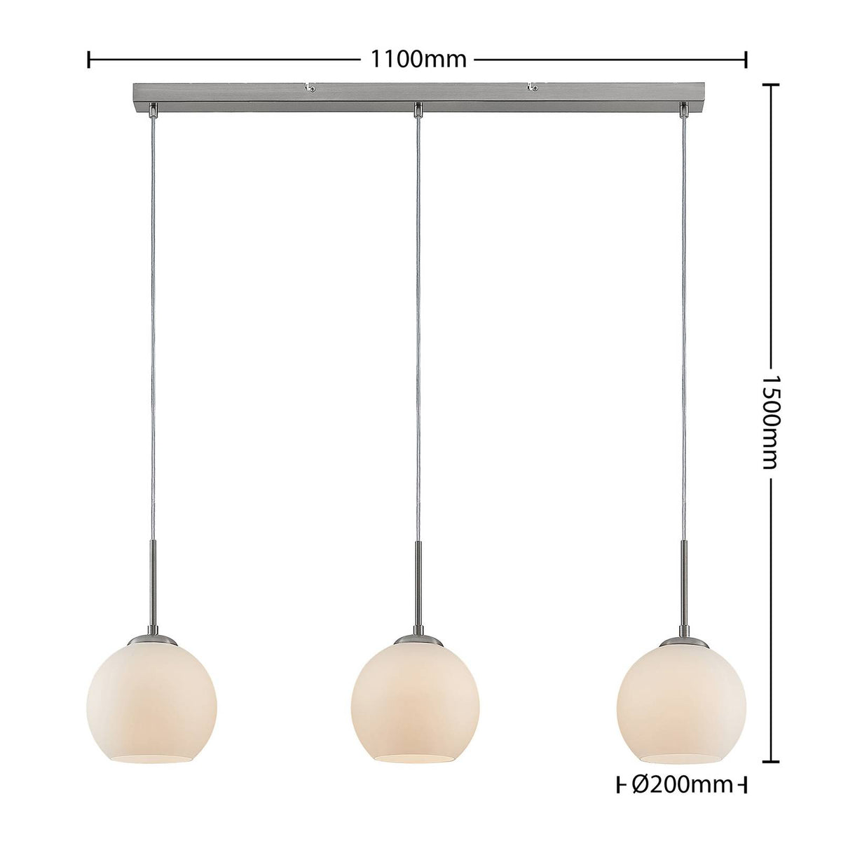 Lindby Sofian Hängeleuchte Pendelleuchte Deckenlampe Lampe E27 dreiflammig w682 - 4251096545425