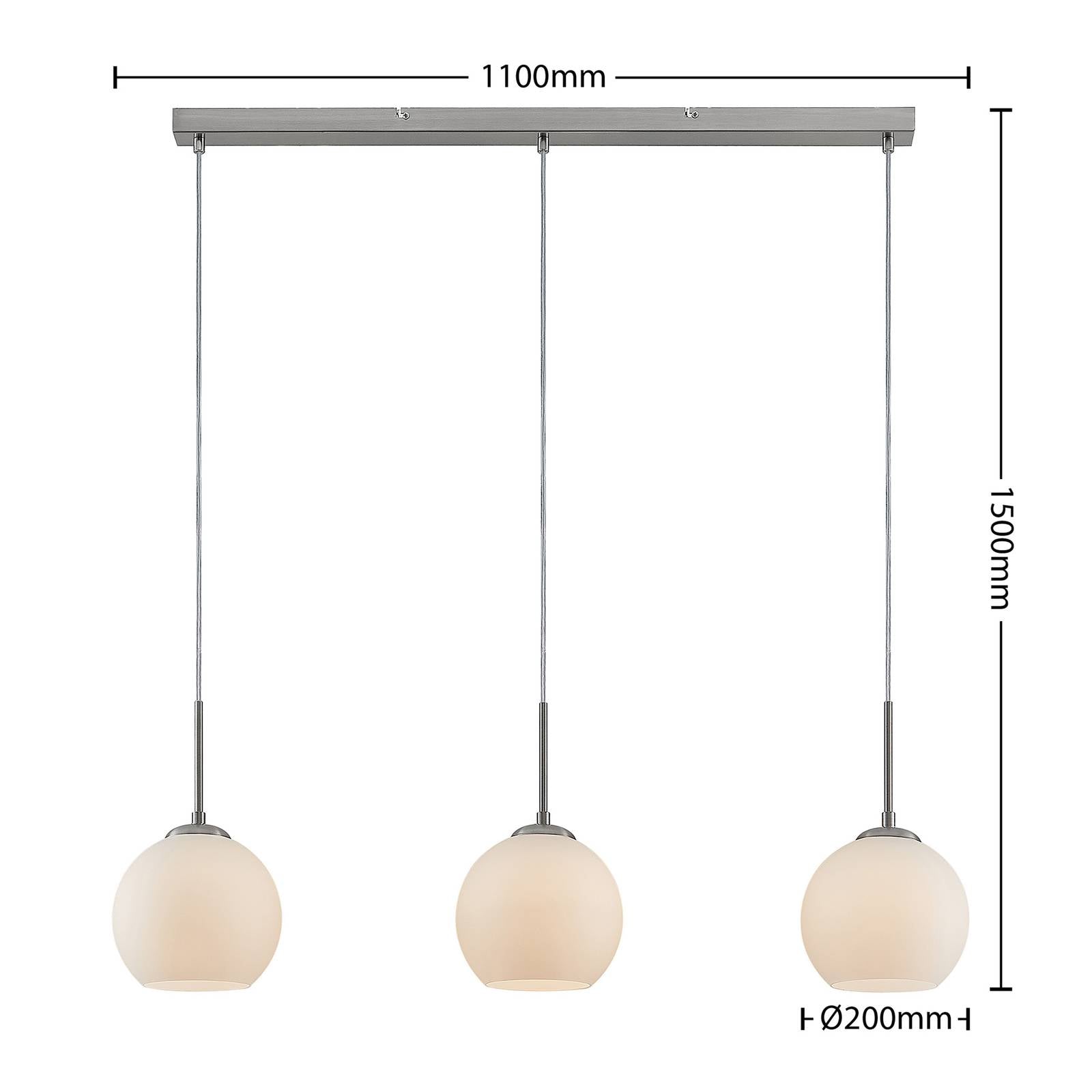 Lindby Sofian Hängeleuchte Pendelleuchte Deckenlampe Lampe E27 dreiflammig w682 - 4251096545425