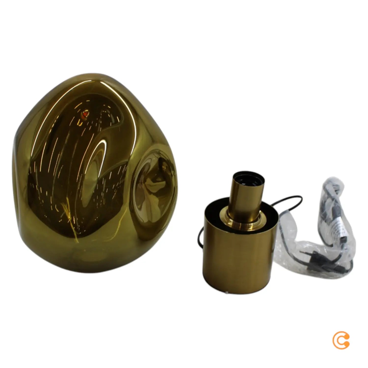 B-Ware Kare Dough Tischleuchte Tischlampe Schreibtischlampe Bürotischleuchte Glasschirm - 4025621533498